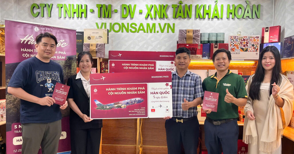KIM’S RED GINSENG CHÚC MỪNG ĐẠI LÝ XUẤT SẮC – CÔNG TY TNHH TM – DV – XNK TÂN KHẢI HOÀN